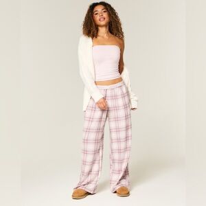 NEW Hollister Pink Plaid Lounge Pants